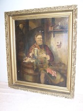 Antico dipinto olio Jolly