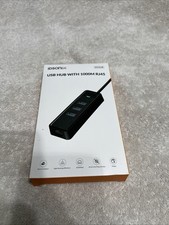 Adattatore Sdoppiatore Ethernet 1000Mbps RJ-45 Cavo LAN Rete Internet USB C HUB