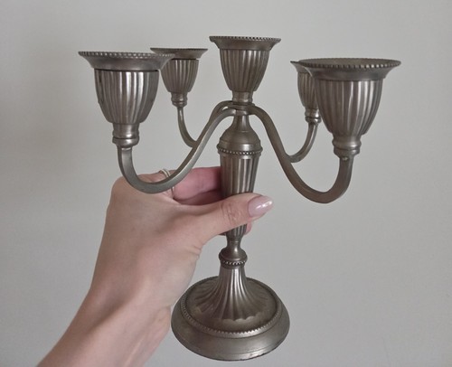 Candelabro vintage metallo - in,