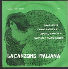 LA CANZONE ITALIANA N° 2 # ABAT-JOUR - COME PIOVEVA!... - ADDIO, SIGNORA