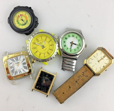 Stock Lotto 6 Orologi Polso Quarzo Usati Uomo Donna Non Funzionanti Per Ricambi
