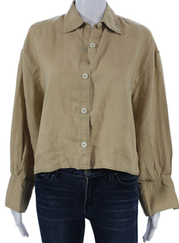 Zara donna basic lino colletto