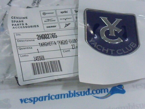 Targhetta yacht bauletto vespa - targhetta,
