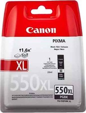 CARTUCCIA CANON ORIGINALE A PIGMENTO NERO CLI-550PGBK XL