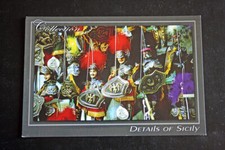 CARTOLINA SICILIA DETAILS OF SICILY PUPI SICILIANI  ANNI 2000