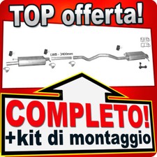 Scarico Completo per VW T5 TRANSPORTER V 2.5 TDI LWB-Lungo 2003-2009 Marmitta