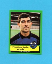 SPAGNA-FUTBOL 90-PANINI-Figurina n.198-VICUNA-OSASUNA-NEW VELINA