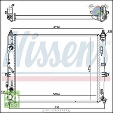 Radiatore acqua Nissens per