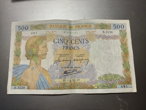 Banconota 500 franchi - 500, francesi