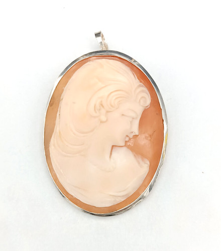 Ciondolo donna vero - donna, cammeo