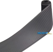 PROFILO PER GOMMONE RIGATO 110x3mm GRIGIO GOMMA PIATTINA PREZZO AL METRO