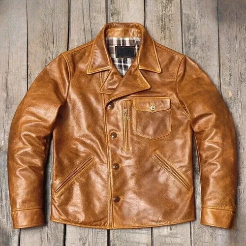 Giacca uomo stile moto - , marrone
