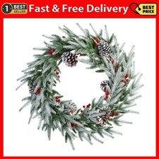 Ghirlanda natalizia floccata