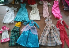 Lotto 10 Vestiti Barbie Vintage Doll