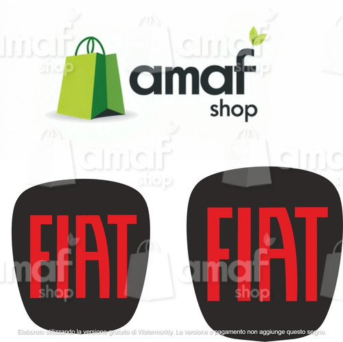 Stemma logo fiat adesivo - logo,