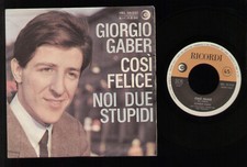 7" GIORGIO GABER COSI' FELICE