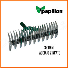 Rastrello Sarchiatore 32 Denti Acciaio Zincato Papillon Terreno Arieggiatore