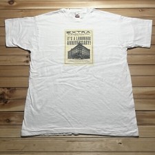 Camicia vintage anni 90 Minneapolis Sunday Tribune Daytons stampa giornale grafica XL