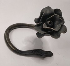 ROSA IN FERRO BATTUTO FORGIATURA DANTE NEGRO FIRMATA SOPRAMMOBILE BELLISSIMA #30