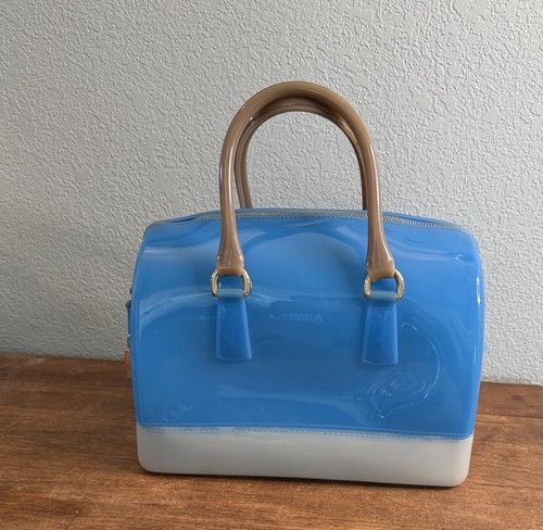 Borsa furla blue jelly - borsa,