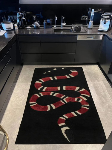 Black and red snake - and,