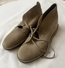 Clarks Stivali Uomo Chukka Desert Pelle Scamosciata Taglia 12M