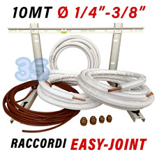 Kit installazione condizionatore mono - 10mt rame 1/4'' + 3/8'' con staffa a par