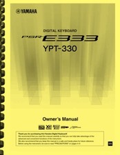 Yamaha psr e333 ypt - psr-e333, ypt-330