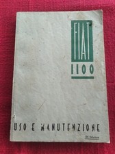 FIAT 1100 1100 L  508 C L Coloniale MM Mille Miglia  USO MANUTENZIONE   1940