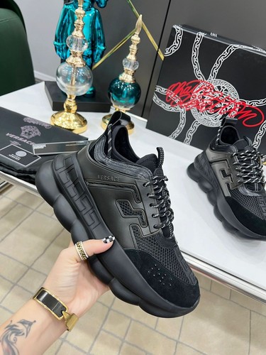Versace sneaker uomo nere - nere, eu