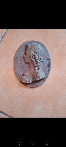 Antico bassorilievo bronzo - in,