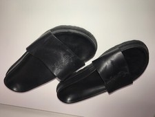 Sandali donna Yves Saint Laurent nere logo 