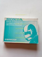 Honda CBR 600 F 1989 manuale uso ITALIANO originale owner's manual  