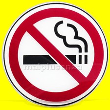 SOTTOBICCHIERI in vetro NO SMOKING Segnale VIETATO FUMARE originale INVOTIS 6 pz