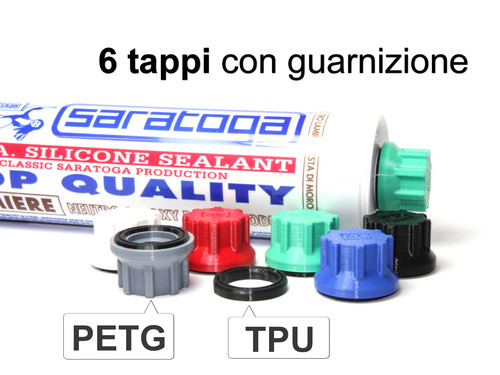Tappi s15x2 per cartucce - 6,
