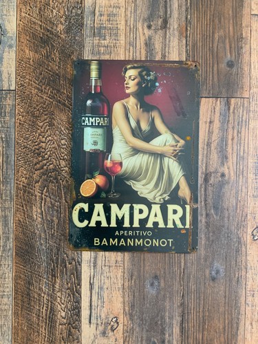Insegna metallo campari - insegna, metallo,