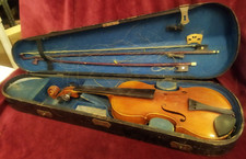 VIOLINO JULIUS HEINRICH ZIMMERMANN - CON CUSTODIA - primi '900 - DA RESTAURARE