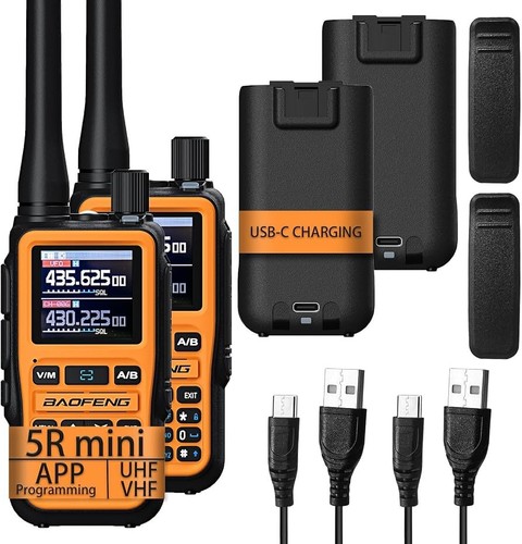 Mini baofeng walkie - 5r,