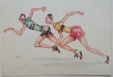 CARTOLINA CORSA ATLETICA