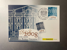 2008 Cartolina Filatelica Borsa Italiana