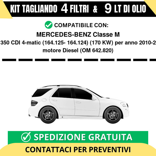 Tagliando per mercedes - per, mercedes-benz