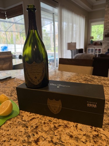 Dom perignon champagne bottle - dom,