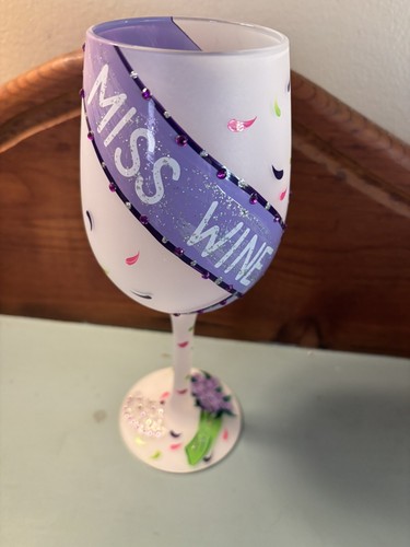 Bicchiere vino decorato - bicchiere,