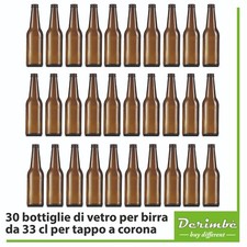 30 33cl Brown Glass Bottles