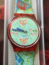 Orologio da polso SWATCH Gent ALPHORN (GR120)-NUOVO-per agricoltori-spedizione gratuita-animali