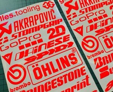 Kit Adesivi XL Sponsor Rosso