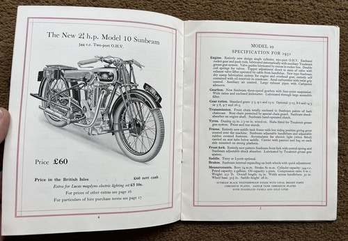 1931 sunbeam motor cycle - 1931,
