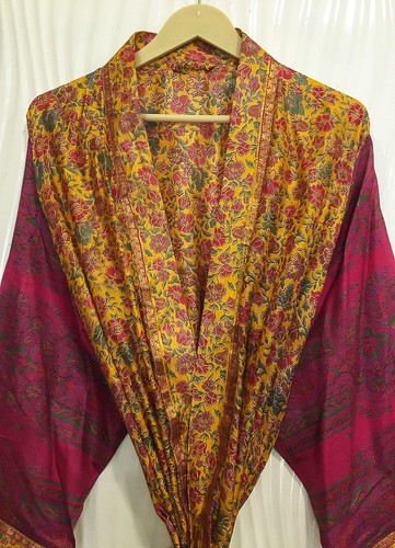 Abito lungo kimono giallo - , e