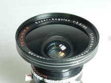 LINHOF TECHNIKA Schneider Super-Angulon 90/5.6 for 5x7” -13x18cm cameras. EXC+++