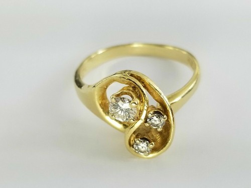 Anello art decò oro giallo - in,